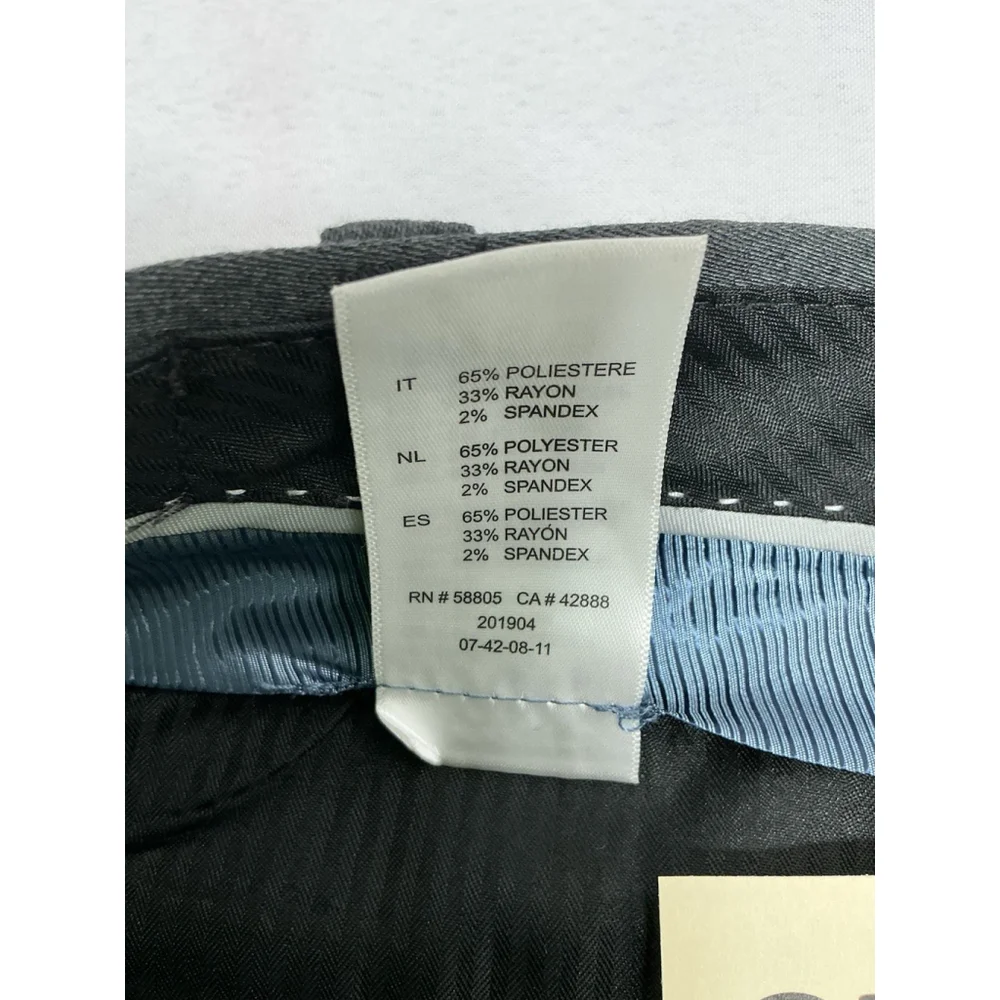 Mens NWT GS Perfect Fit Dress Pants 50x30 Brown Gray Cuff Expandable Waist